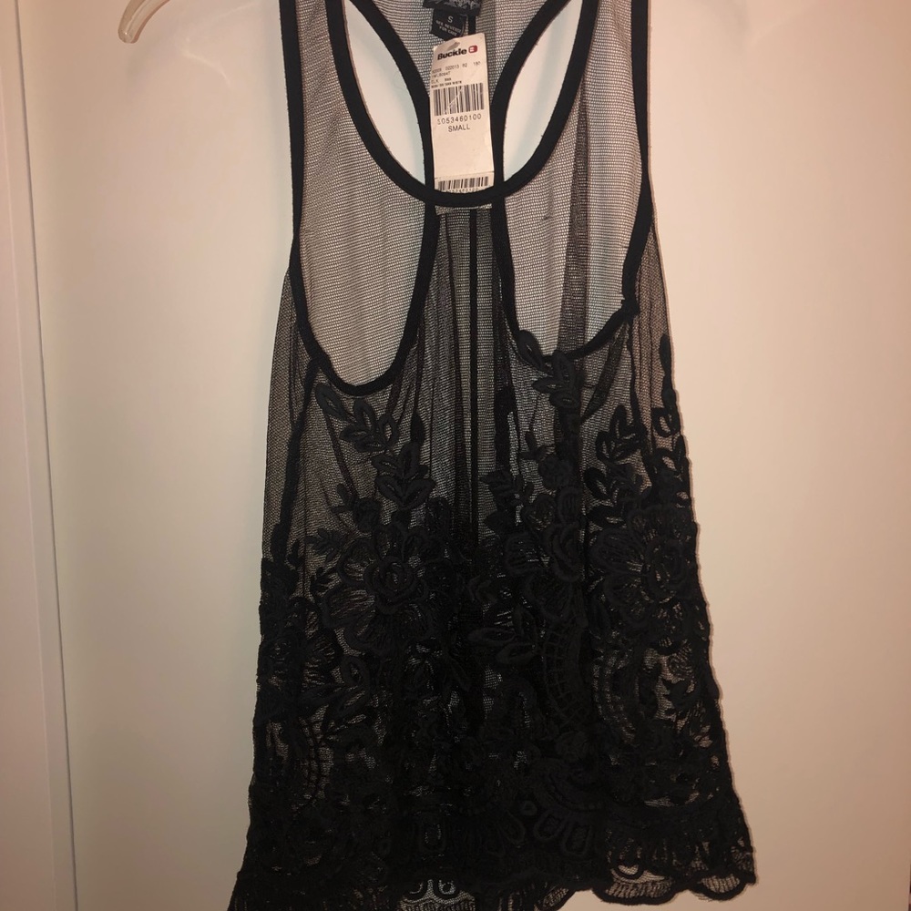 Daytrip black lace tank